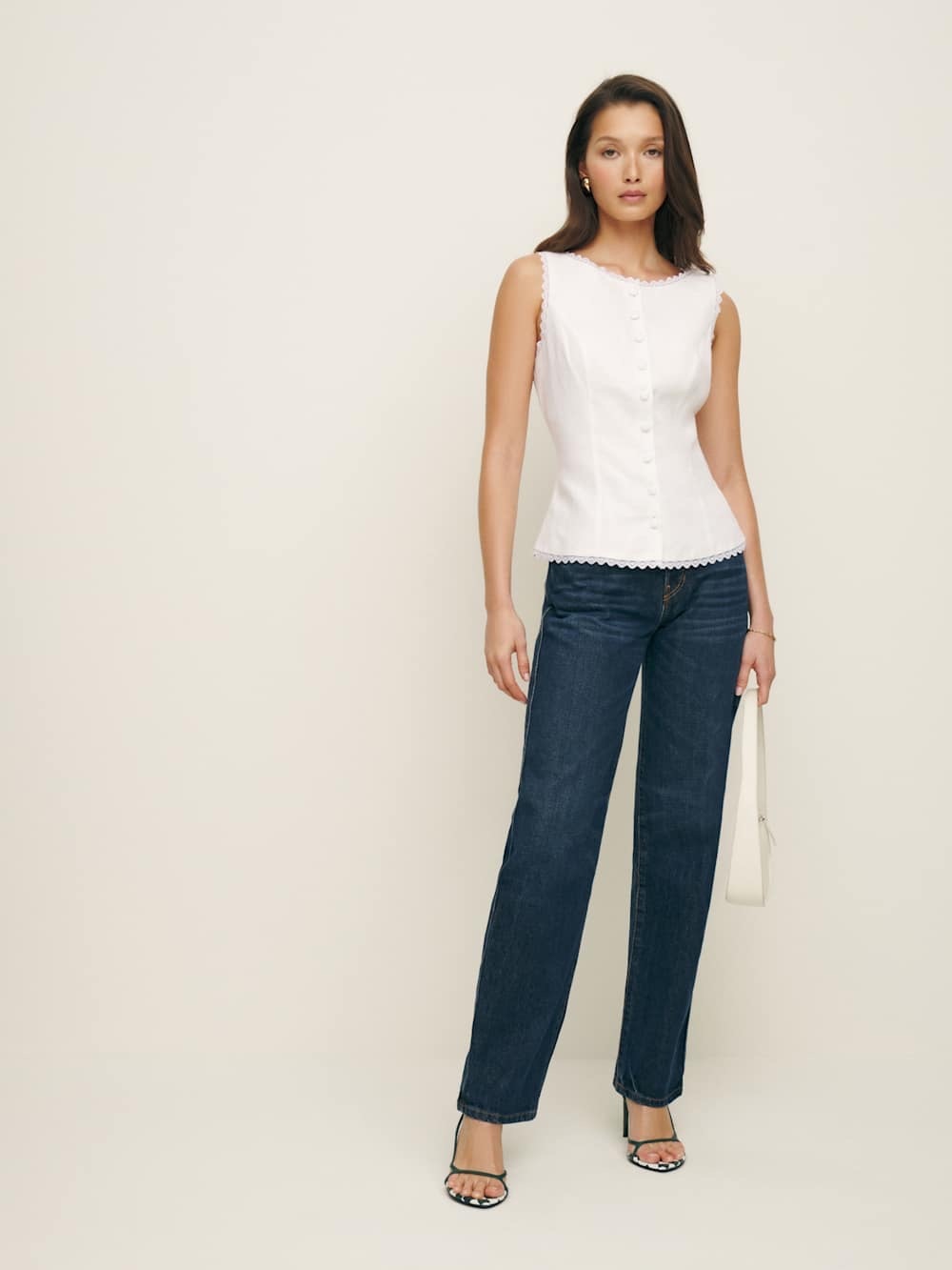 Reformation Amela linen top / size 6